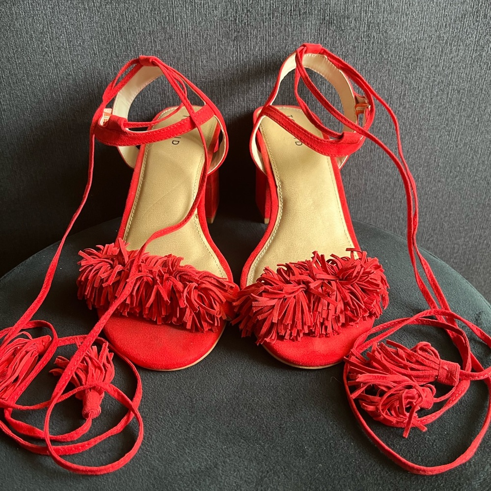 Torrid Strap sandals Size 10 Bright Red